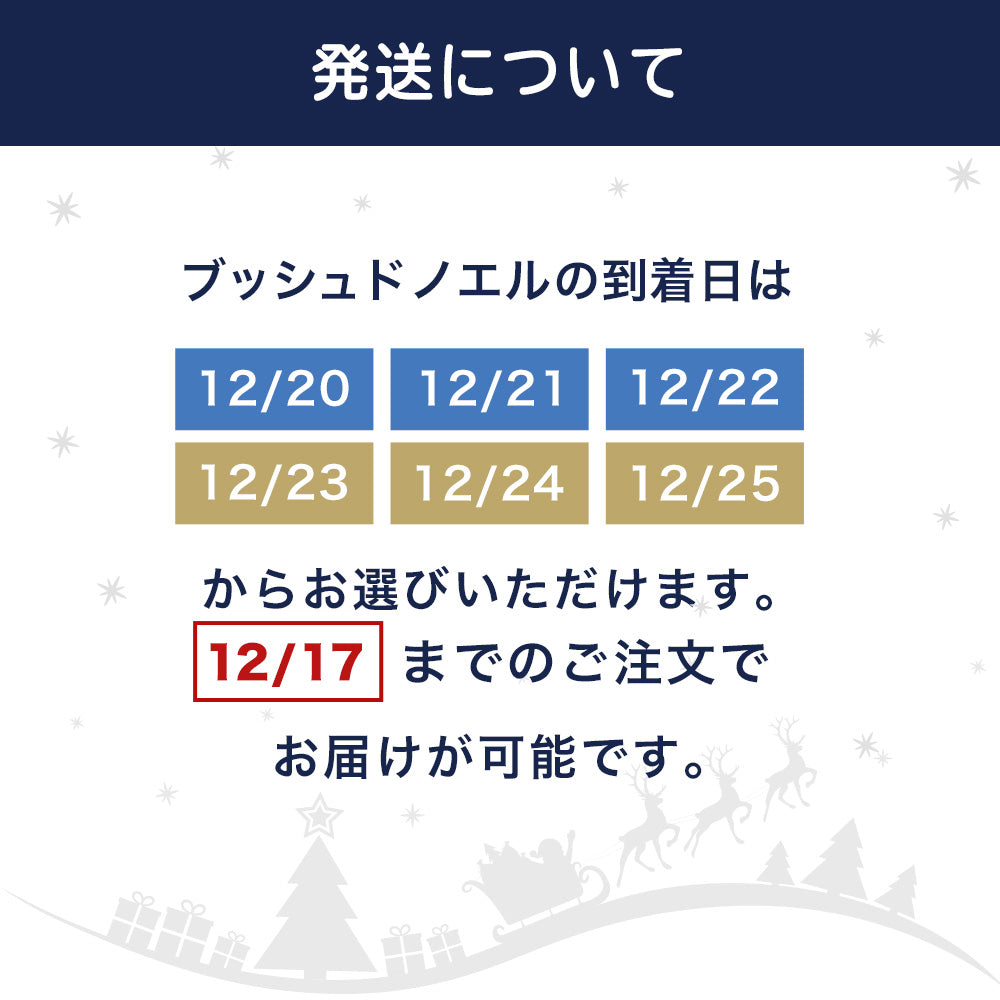 11/30まで早割300円OFF！ 2026 ブッシュドノエル クリスマスケーキ 予約 約15cm 4、5人用