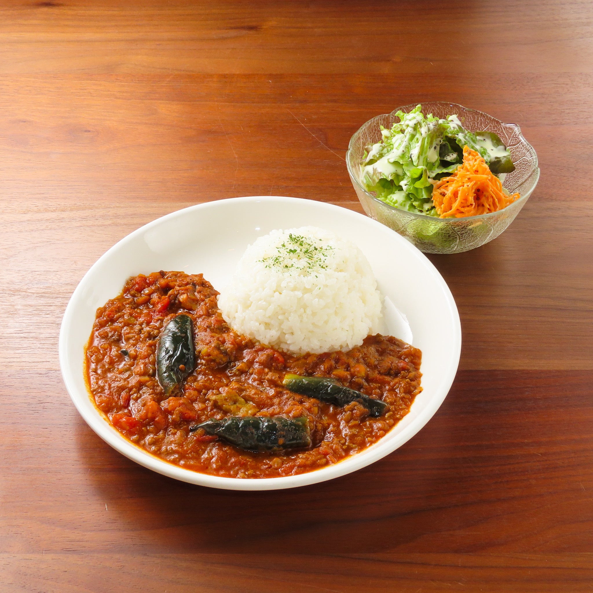 ナスと挽肉のカレー